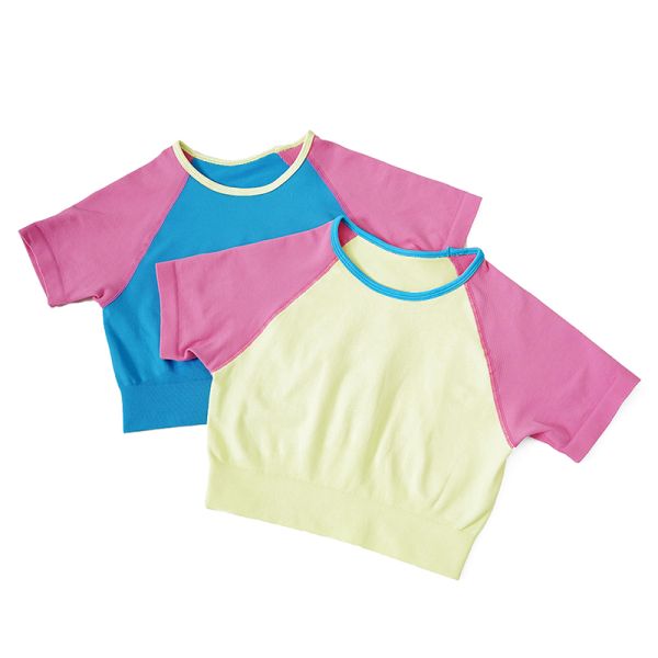 Oem Factory Manufacturer Custom Logo Short Sleeve OEM T Shirts Fast Dry Womens Yoga T Shirts