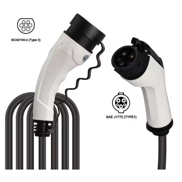 22KW 32A 3Phase Electric Vehicle EV Charging Plug Adapter Type 2 To Type 2 EV Cable