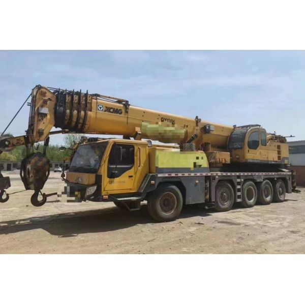QY130k Yellow All-Terrain 90ton Truck Crane Construction Machinery Used Mobile Crane