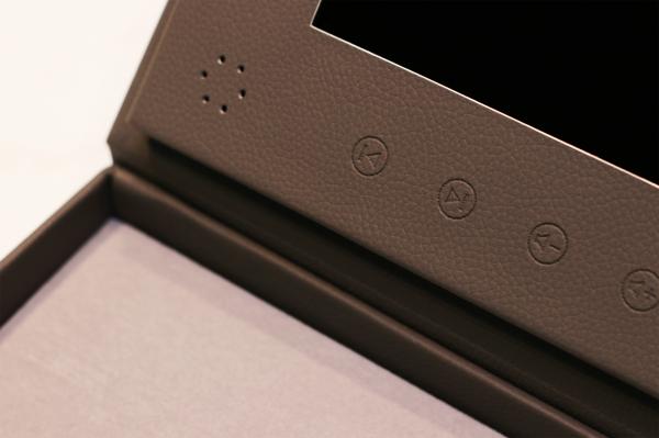MDFビデオスクリーンディスプレイギフトボックス、6色印刷方法、カスタマイズ可能なデザイン