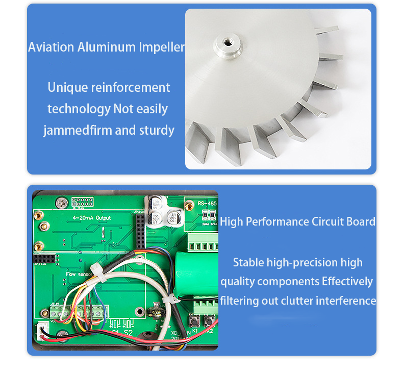 Thermal Gas Mass Flow Meter Insertion Type Natural Gas Oxygen Pipeline Type Micro Gas Flow Meter