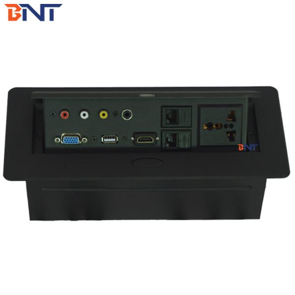 Table Hidden Connection Box / Pop Up Power Socket Box for Conference Furniture