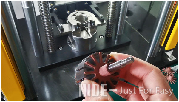Rotor Commutator End Plate Shaft Pressing Armature Machine