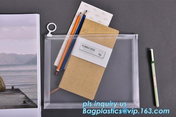 Custom transparent pp slider bag with air hole, writable zip lock bags with white panel, slider bags with zipper lock