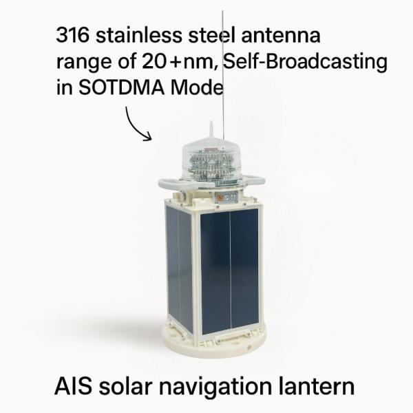 Maintenance Free Solar AIS Light For Coastal Beacon , Solar Marine Navigation Lights