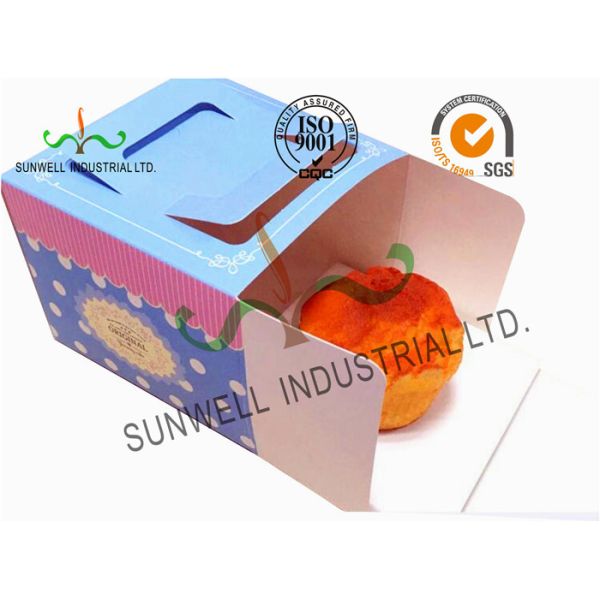 Полные ящики для хранения еды картона печатания КМИК лоснистые/штейновый цвет сини финиша