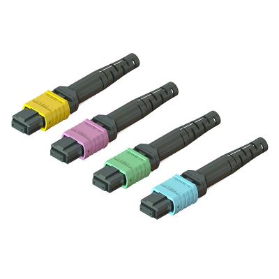 Telecommunication MPO Connector 3.5 60mm 16 Cores Male Female Bais Key long boot