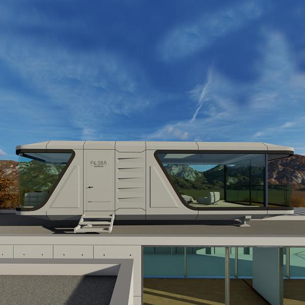 Capsule spatiale de luxe maison préfabriquée moderne
