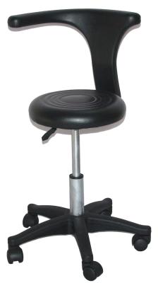 Morden Hair Styling Salon Rolling Chair For Cutting Hair , Chrome Foot