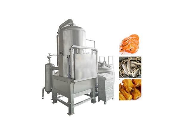 SS304 1000kg 80kw Centrifuge Chicken Deep Fryer Machine