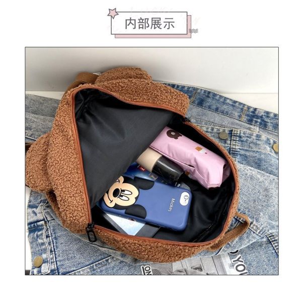 OEM/ODM Acceptable Fashion Bag School Backpack Bags Waterproof Plush Backpack for Kids