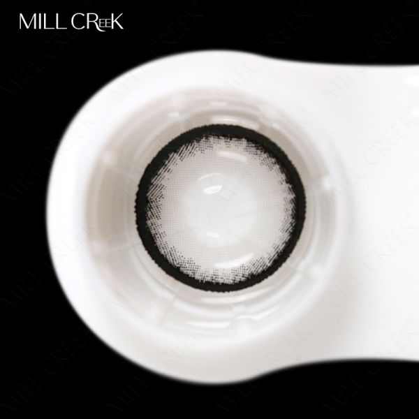 MILLCREEK Natural Grey Contact Lens 14.5mm Diameter with Base Curve 8.5 and 38% Water Content for Yearly Wear