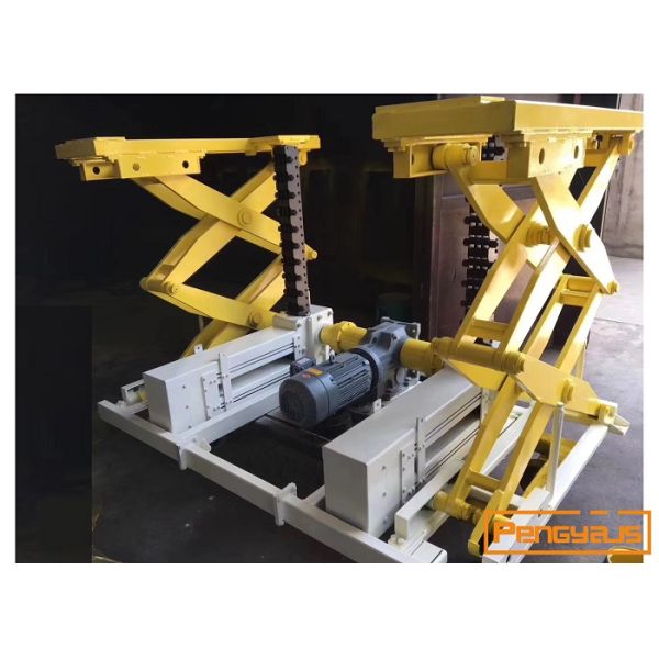 carbon steel Low Bed 630mm Height Electric Scissor Lift