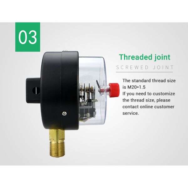 Customized OEM Support Electric Contact Manometer Pressure Gauges with 1.6% Accuracy