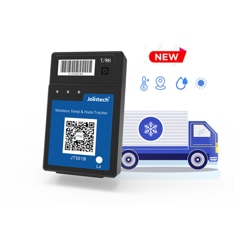 Отслежыватель GPS датчика влажности температуры груза холодовой цепи Jointech 4G беспроводной