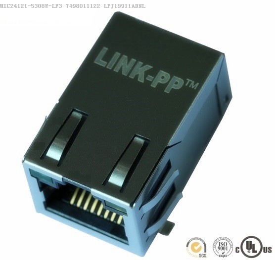 MIC24121-5308W-LF3 Magnetic RJ45 Jack 7498011122 FreeForm PCI-104 LPJ19911ADNL