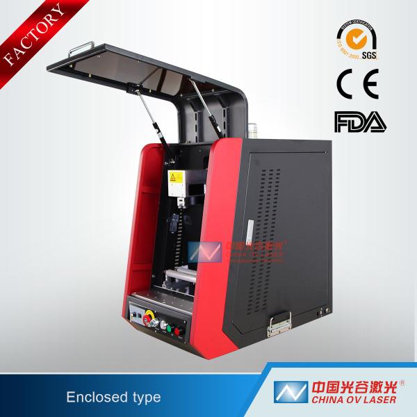 Raycus IPG 20W 30W 50W Mini Enclosed Fiber Laser Marking Machine for Aluminum
