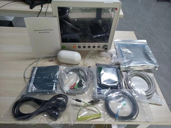 Medical high quality 12'' ETCO2 wall mount ICU surgery ambulance multiparameter patient monitor