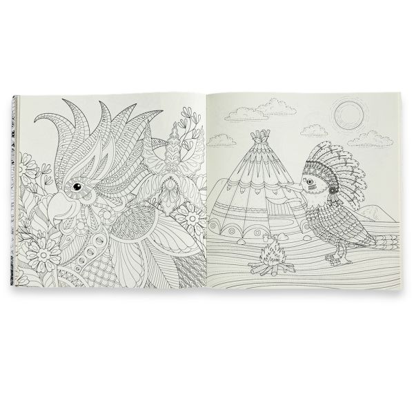 Custom Size Mandala Colouring Book Thick Page Adult Coloring Book