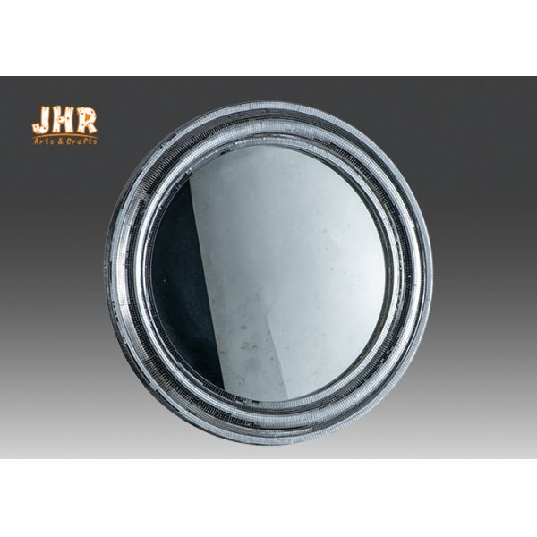 Округлая форма зеркала тщеты стеклоткани Пратикал обрамленная стеклом установленная стеной