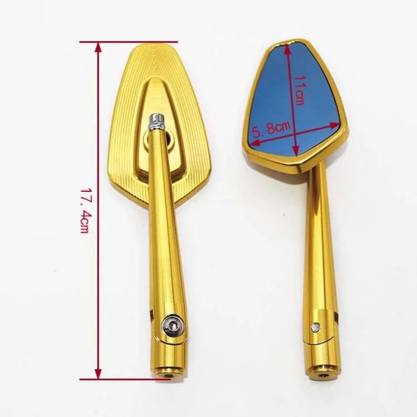Aluminum Modified CNC Sport Motorcycle Side Mirror Universal Rear View Mirrors