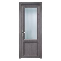 Puerta hueca de WPC de diseño tallado con características de vidrio hueco personalizables