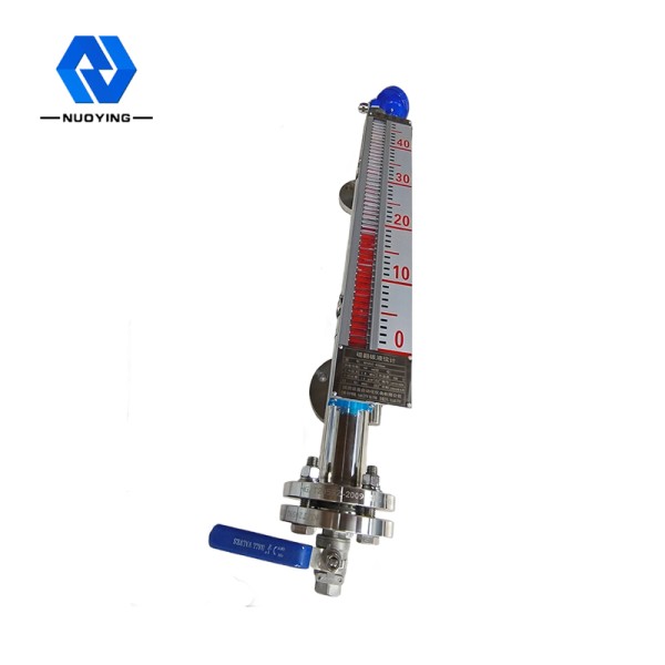 Side / Top Mounted Magnetic Flap Level Gauge For Liquid Measurement
