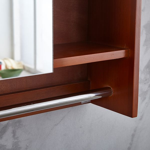 Древесина съемного зеркала макияжа Bathroom вешалки 3mm толстого резиновая