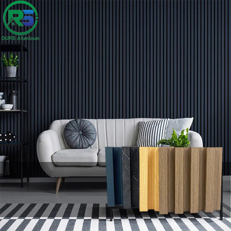 Color de aluminio acanalado de la aduana de Art Deco Wall Panels Suspended 300m m de la prenda impermeable
