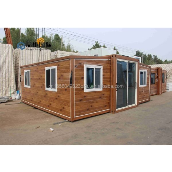 40 FT Modern Design Prefabricated Homes Outdoor Foldable Container House with Sandwich Panel and Aluminum Alloy Windows