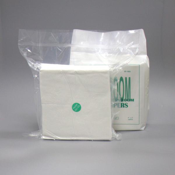 Laser Cut Cleanroom Microfiber Wipes 4x4 400pcs 105g Polyester Knit Cloth