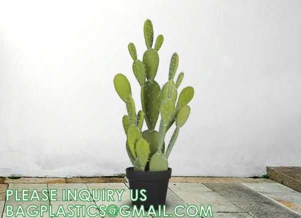 Pear Cactus Artificial Cactus Fake Big Cacti Pick Tall Faux Bunny Ear Plants for Home Garden Office Store Decor