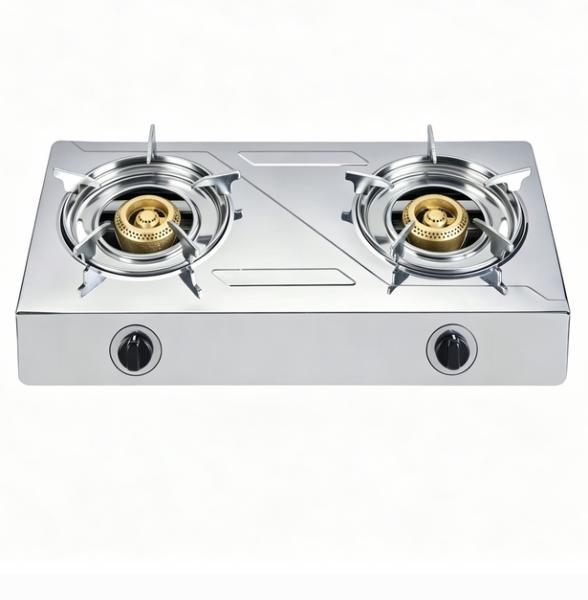 Stainless Steel Freestanding 2 Burner Cooktop Kitchen Lpg Natural OEM ODM Factory