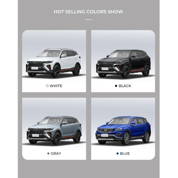 Geely BOYUE X Gas Mileage Low Emission Petrol Cars 5 Seats