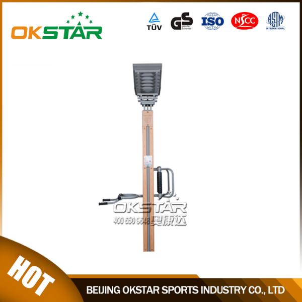 wooden street lamp outdoor fitness equipment massager