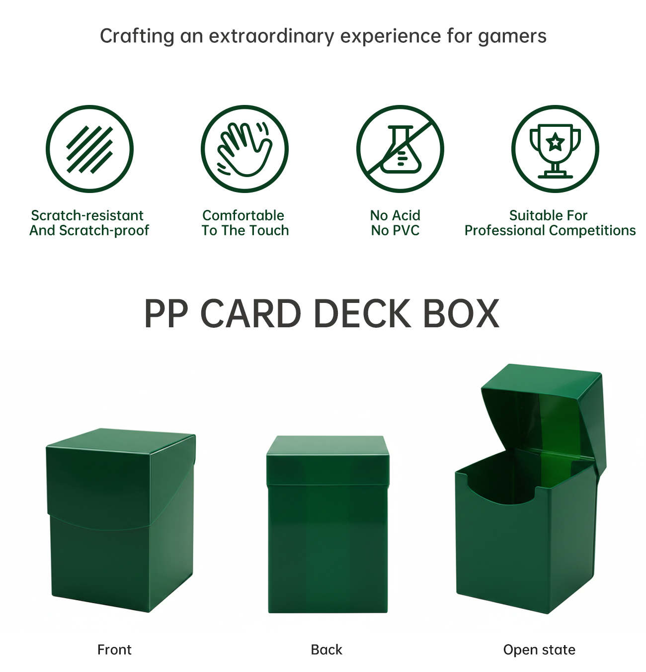 Custom PP Plastic Card Box Durable Eco-Conscious and Secure Storage Solutions