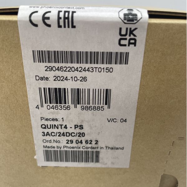 Phoenix Contact QUINT4-PS3AC/24DC/20 2904622 Power Supply