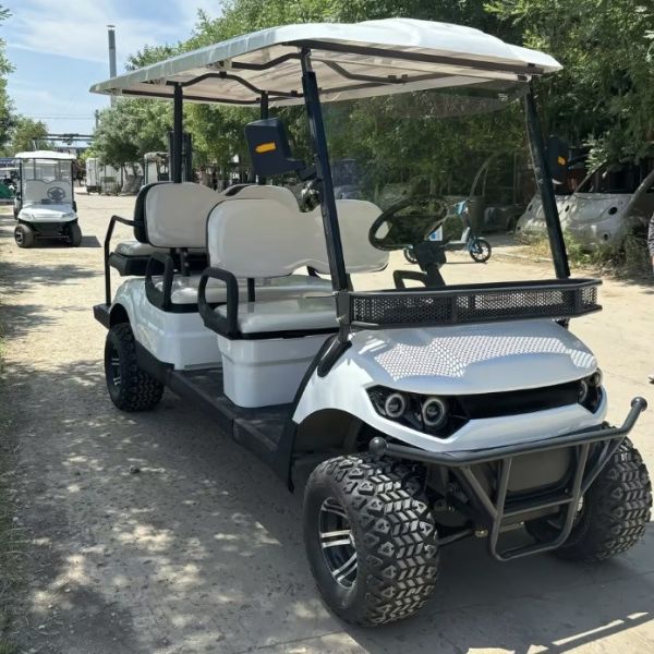 6 Person 48V 60V 72V 100AH Lead-Acid Cell Long Range Electric Golf Buggy