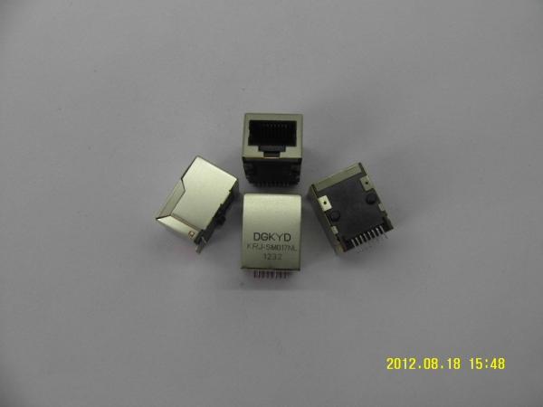 Shielded 10/100 Base 8P8C SMD RJ45 PCB Connector Intergrated Magnetics KRJ-SM002WNL