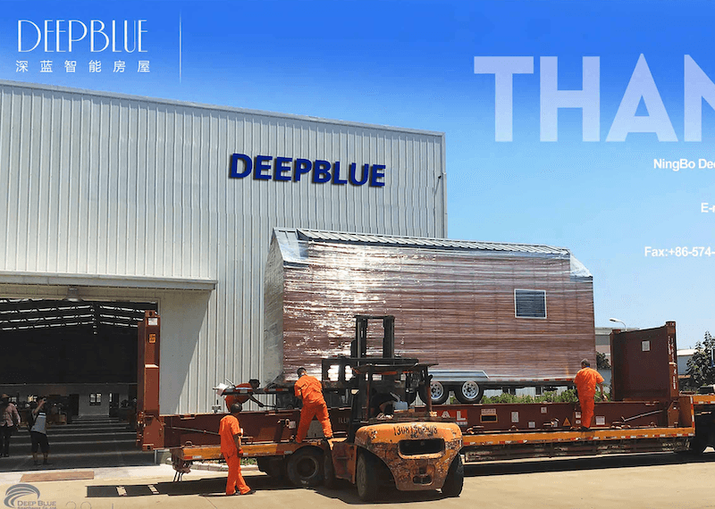 AS/NZS Casa prefabricada de acero ligero lista para el envío Casa pequeña sobre ruedas con 2 dormitorios