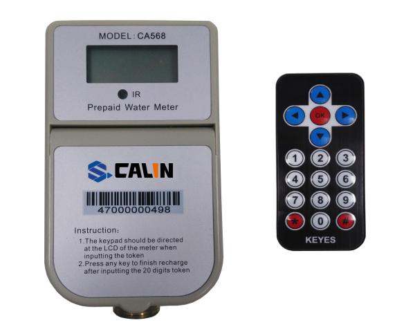 IR Prepaid Water Meters , IP68 Electronic Prepayment Water Meter Easy Install