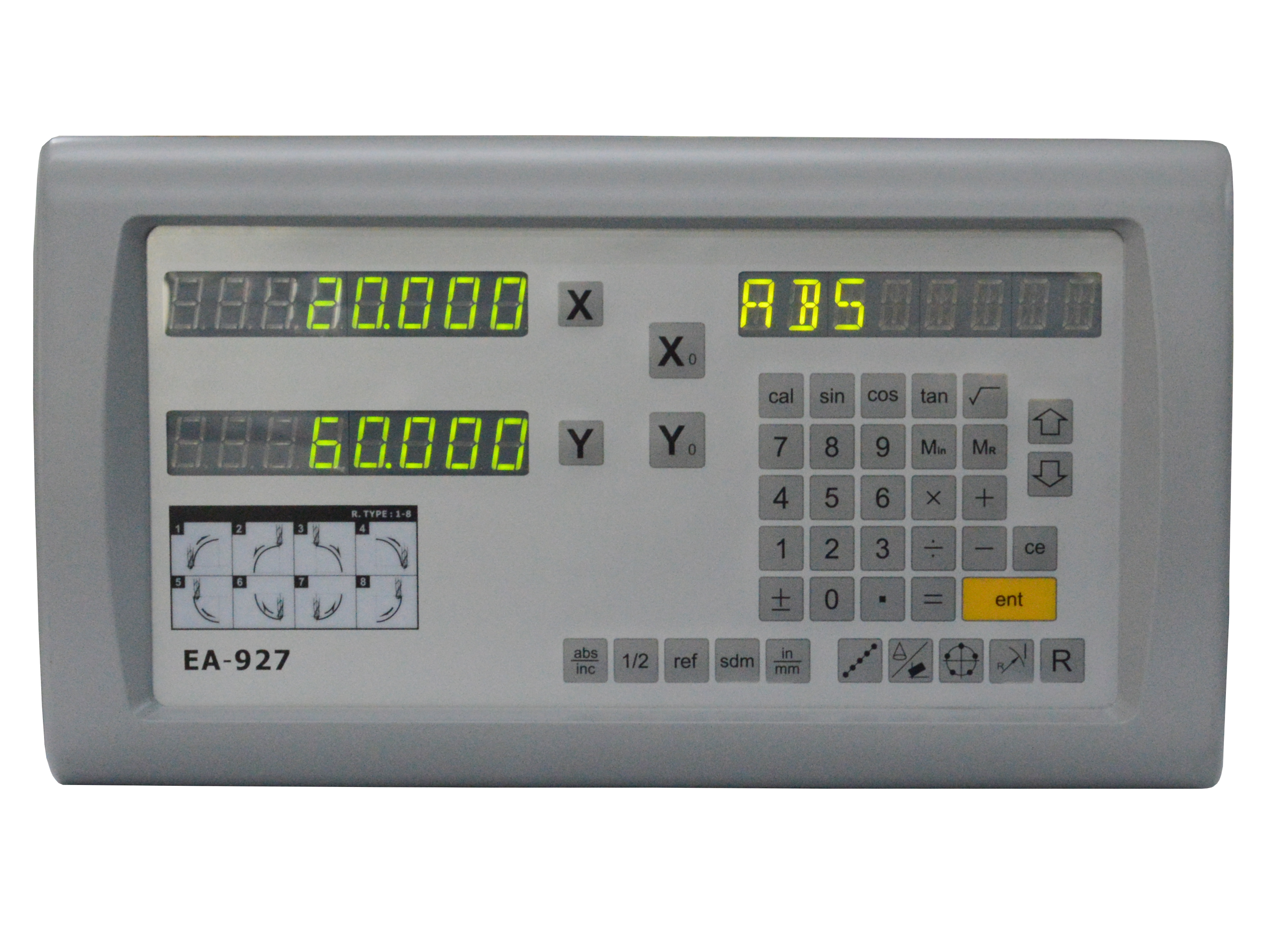 Цифров LCD показывают 2 системы Dro оси измеряя для филировальной машины