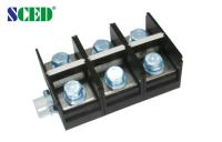 600V 50A Power Terminal Block Black PC Screw Clamp Barrier Strips Connector