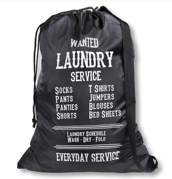 Nylon Bag With Strap Clothes Organizer Hamper Liner Nylon Laundry Bag Laundry Basket drawstring landry bags basket