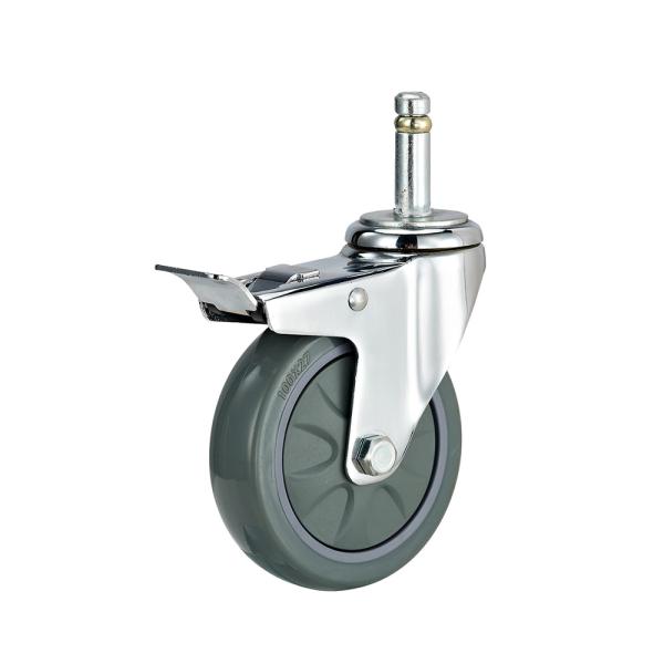 3 Inch 4 Inch 5 Inch Industrial Casters Weight Capacity 100kg PU Swivel Caster Wheels