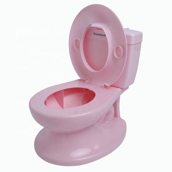 Pink Plastic Baby Training Potty with EN71 Test Certification and Custom Logo Design