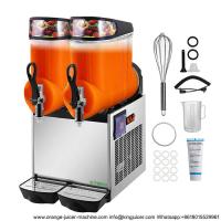 O ar refrigerou a máquina de gerencio elétrica da lama do gelo da bebida para cocktail
