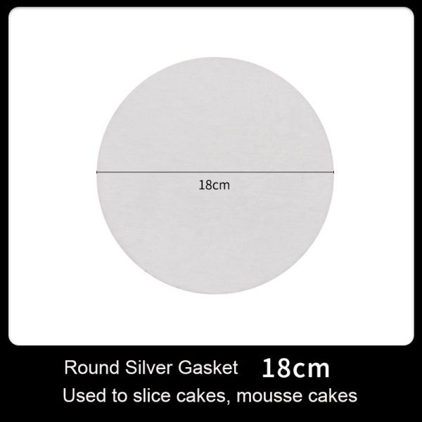 Direct Exquisite Food Grade Circle Cardboard Cake Paper Boards Round Silver Base Tray