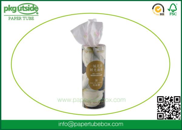Napkin Round Cardboard Tubes , High End Cardboard Cylinder Containers