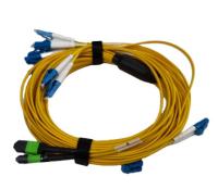 Ligação em ponte de alta qualidade MTP/MPO da manutenção programada SX - o LC cabografa 24 cabos de remendo da fibra ótica da fibra PVC/LSZH